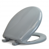 Bemis 200SLOWT (Country Grey) Premium Plastic Soft-Close Round Toilet Seat Bemis
